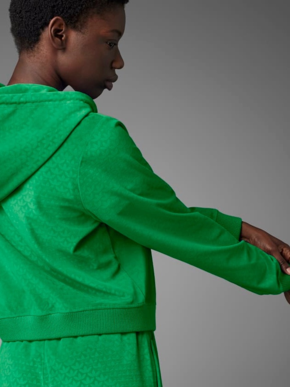 Adidas ADICOLOR HERITAGE NOW VELOUR ZIP HOODIE - Picture 2 of 12